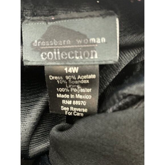 Dressbarn Collection Sparkly Fold Over Maxi Dress Size 14 - Picture 8 of 8